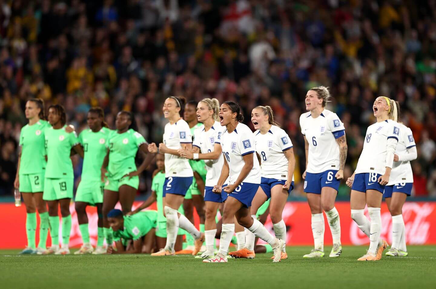 england women's national football team vs nigeria women's national football team timeline